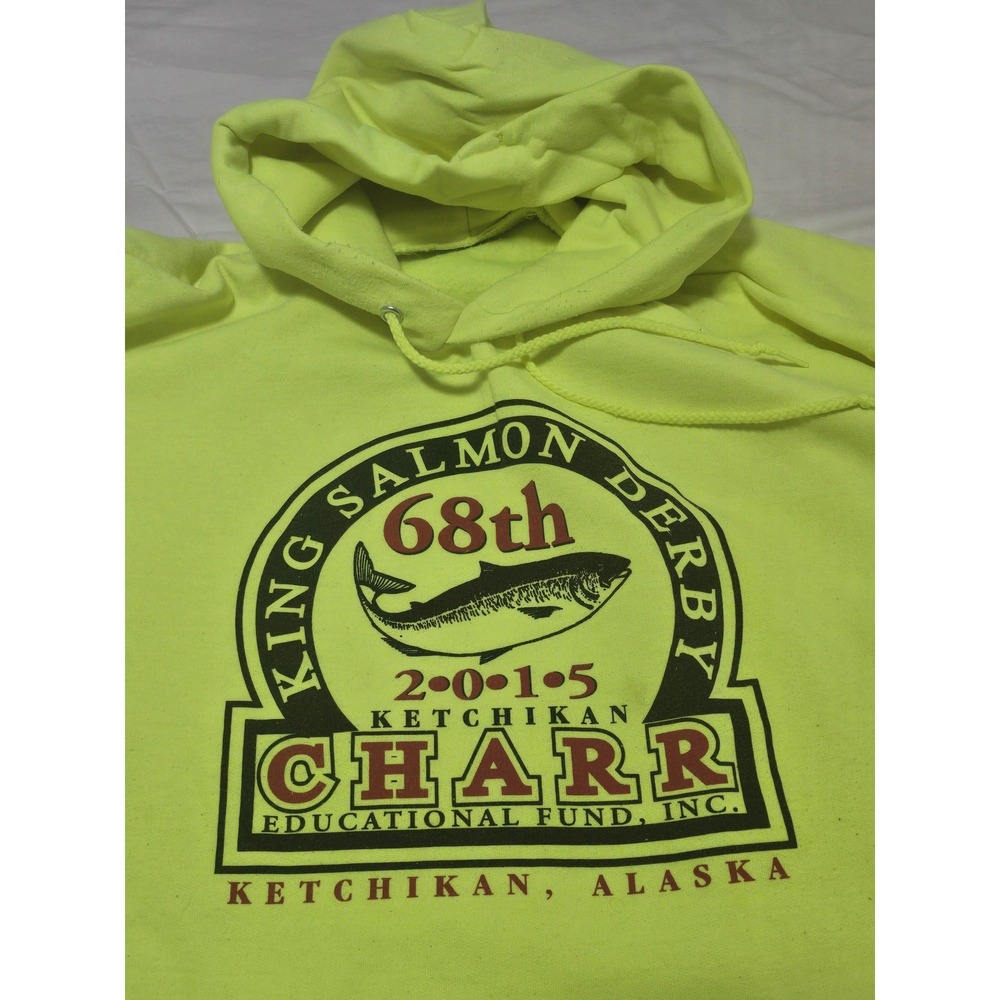 Port and Company King Salmon Derby Hoodie Ketchikan, Alaska Adult 2XL /0273